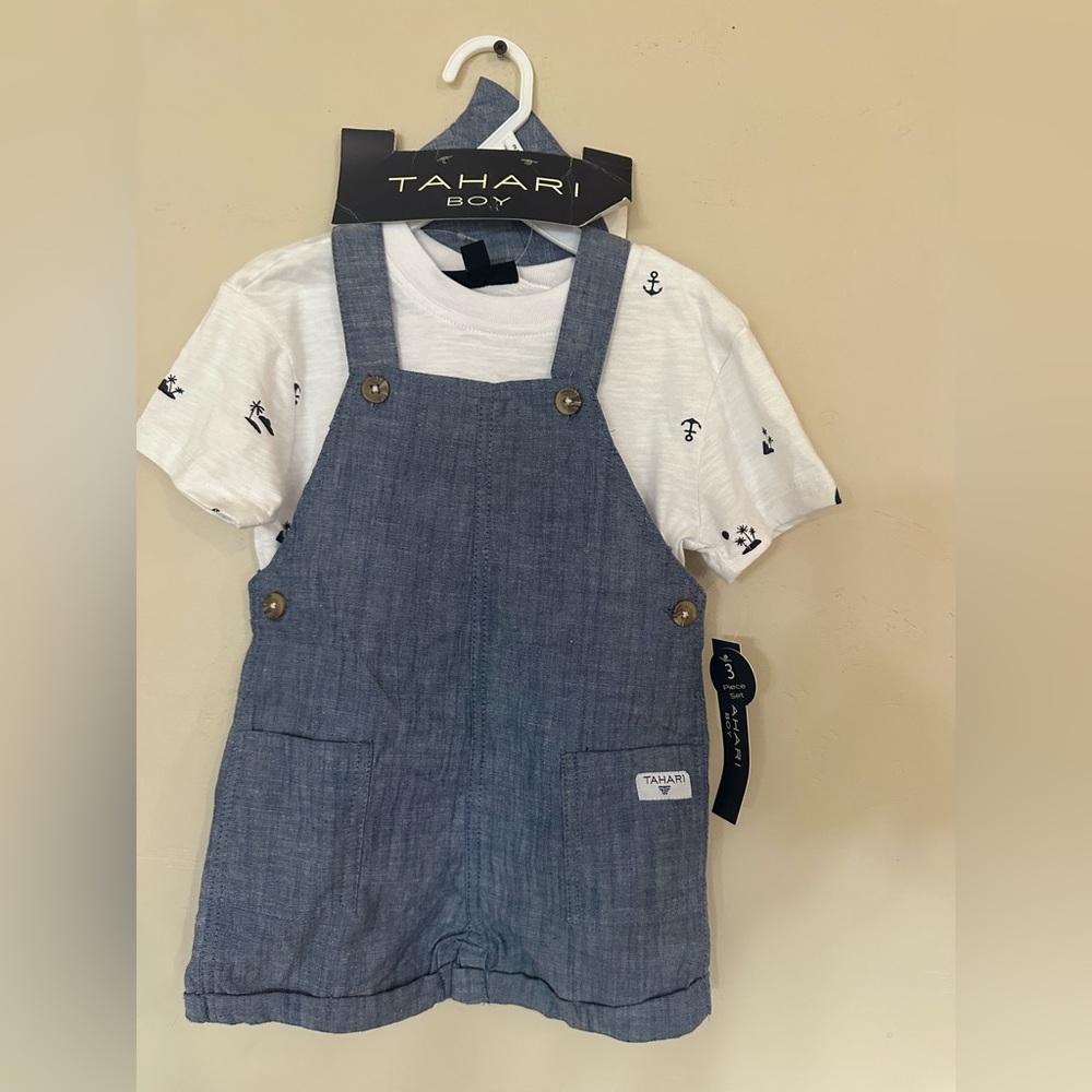 Tahari‎ Denim Blue Kids Overalls